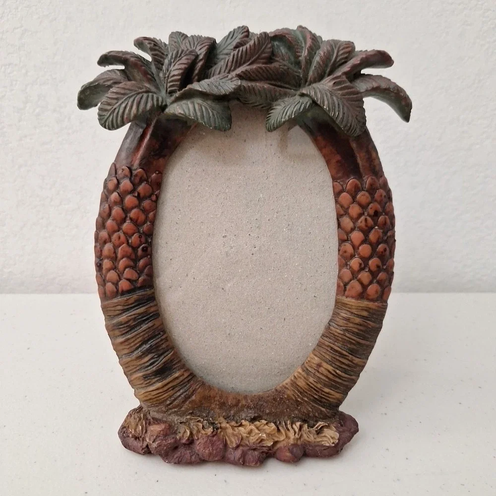 Tommy Bahama Style Tropical Palm Tree Coconut 4x6 Photo Frame Tradewind Bay